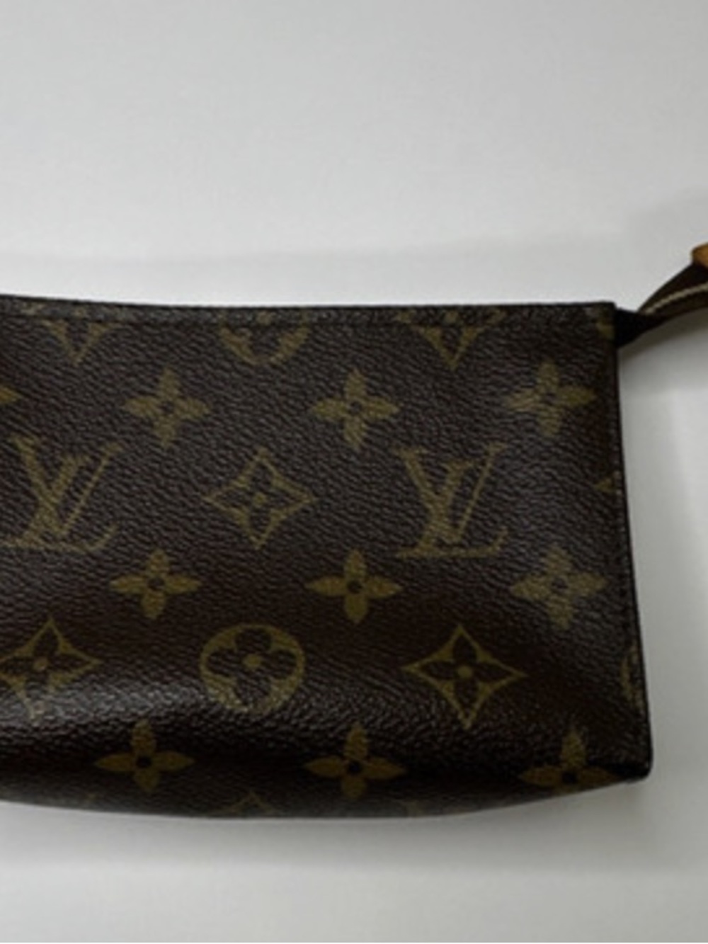 Louis Vuitton Monogram Canvas Pouch in Brown and Tan (Small)